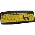 Ergoguys Ergoguys CST104LPY 104 Key High Visibility Soft Touch Wired Keyboard CST104LPY